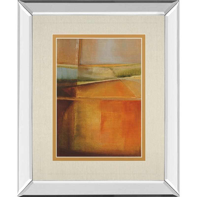 Head Over Heels By Helen Shulman – Mirror Framed Print Wall Art – Orange