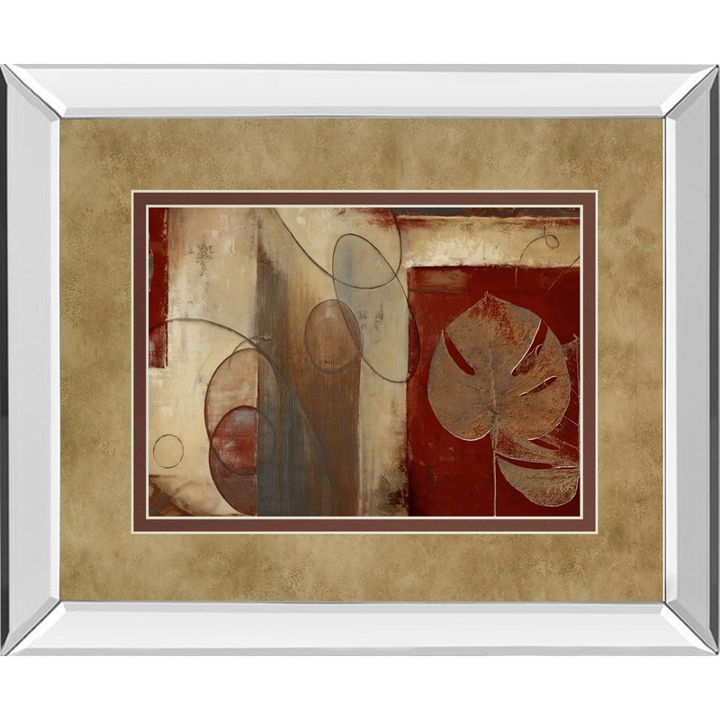 Inspiration In Crimson By Patricia Pinto – Mirror Framed Print Wall Art – Red