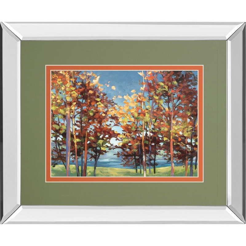 Kaleidoscope By Jmp Mirror – Framed Print Wall Art – Dark Brown