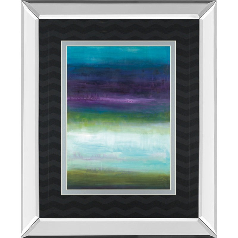 Midnight Mulberry By Wani Pasion – Mirror Framed Print Wall Art – Purple