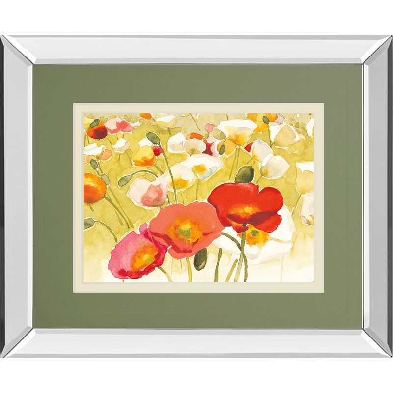 My Iceland Plot I By Novak – Mirror Framed Print Wall Art – Red