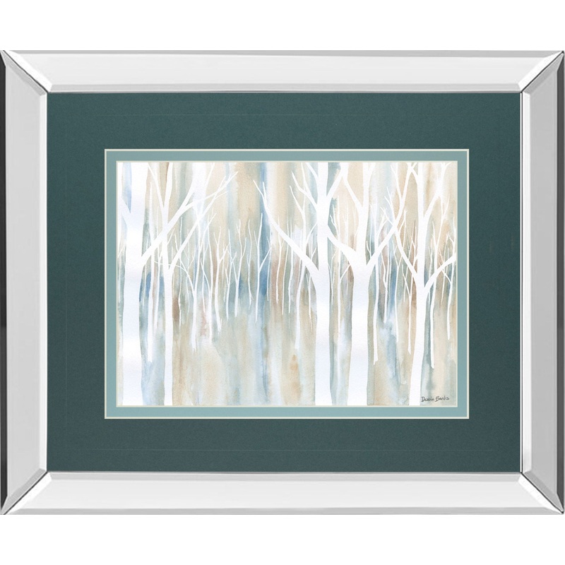 Mystical Woods By Debbie Banks – Mirror Framed Print Wall Art – White