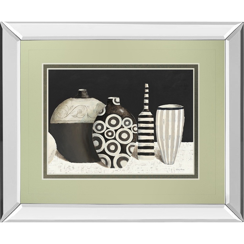 Object D ‘art By Emily Adams – Mirror Framed Print Wall Art – Black