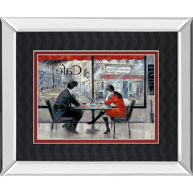 Player’s Theatre By Ruanne Manning – Mirror Framed Print Wall Art – Red