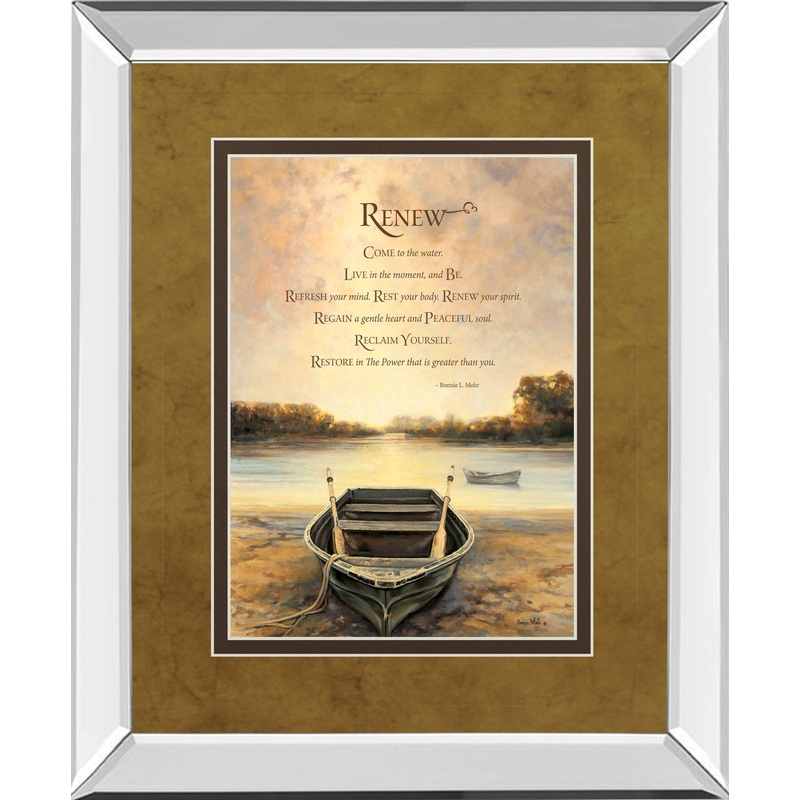 Renew By Bonnie Mohr – Framed Print Wall Art – Beige