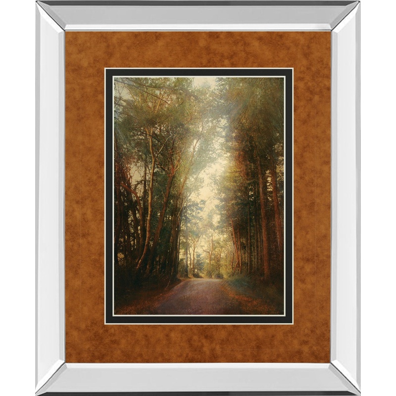 Road Of Mysteries Il By Amy Melious – Mirror Framed Print Wall Art – Green