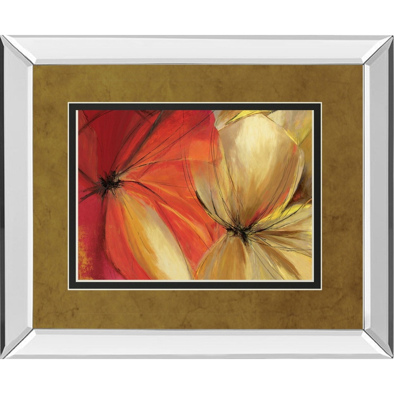 Sharing The Spotlight By Alison Pearce – Mirror Framed Print Wall Art – Red