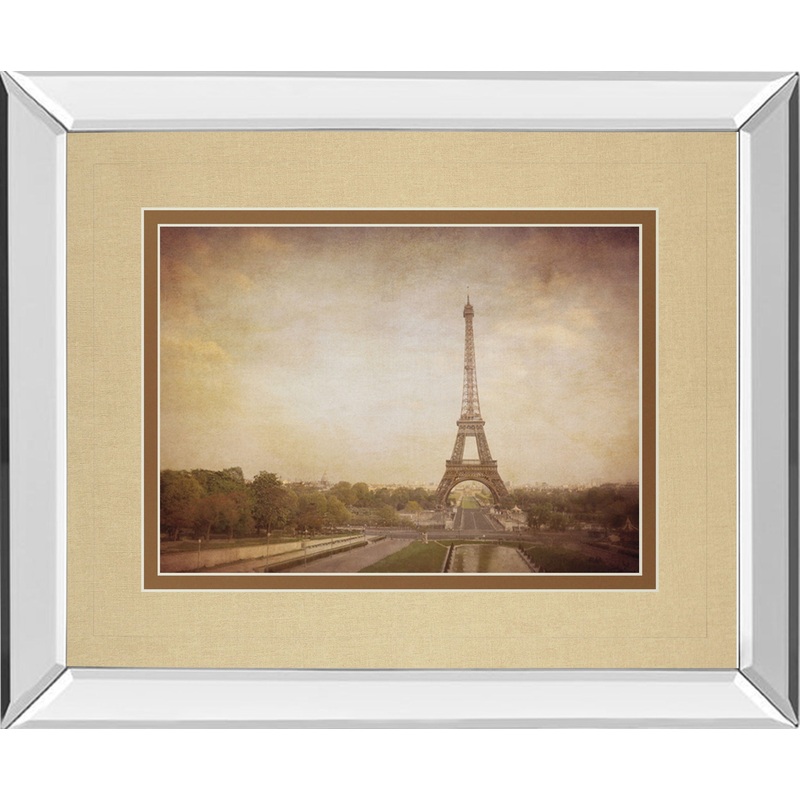 Tour De Eiffel By H. Jacks – Mirror Framed Print Wall Art – Dark Gray