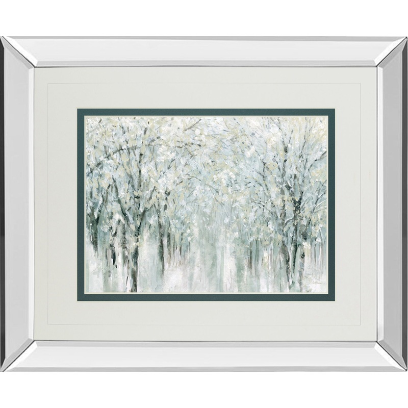 Winter Mist By Carol Robinson – Mirror Framed Print Wall Art – White