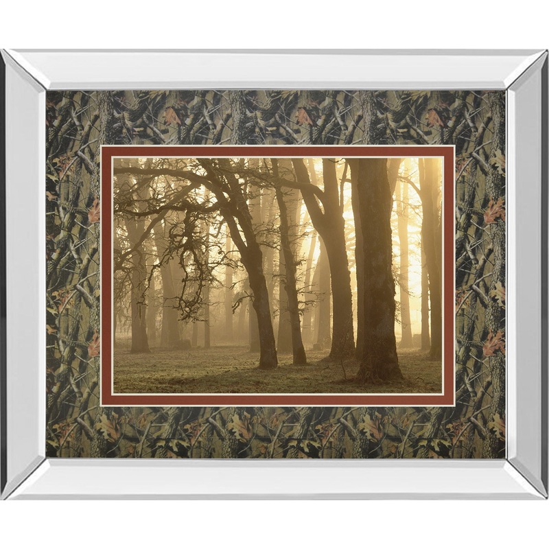Woodland Sweep By Dennis Frate – Mirror Framed Print Wall Art – Black