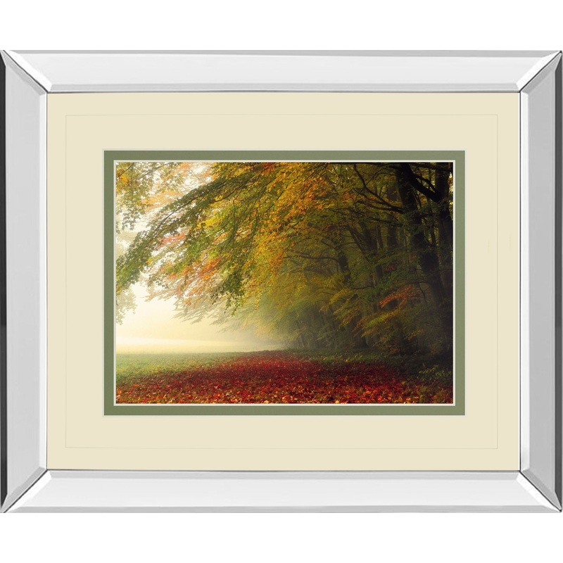 Your Beauty Silences Me By Irene Weisz – Mirror Framed Print Wall Art – Green
