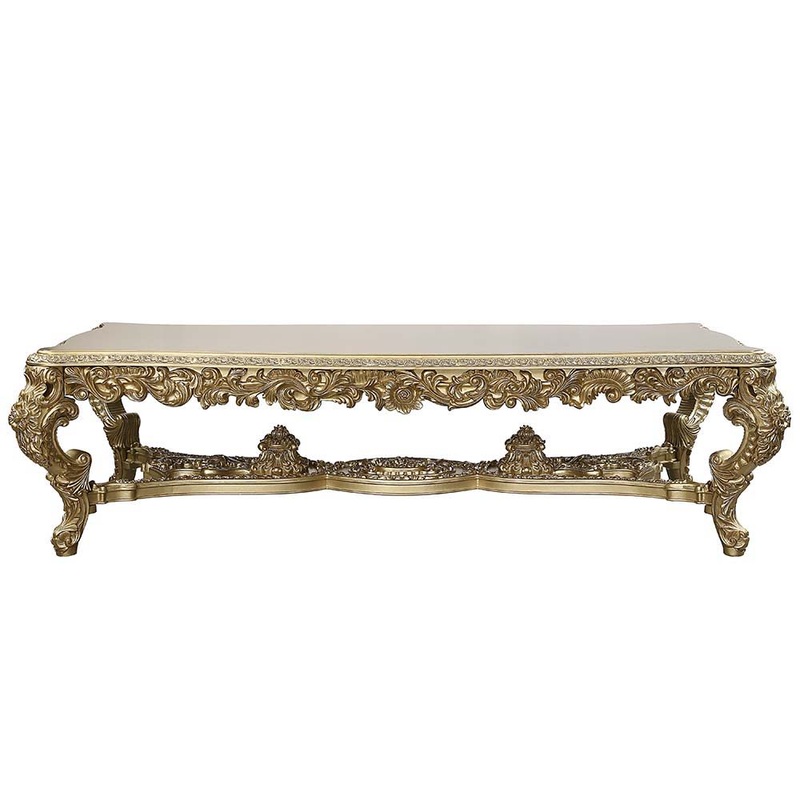 Bernadette – Dining Table – Gold Finish – 31″