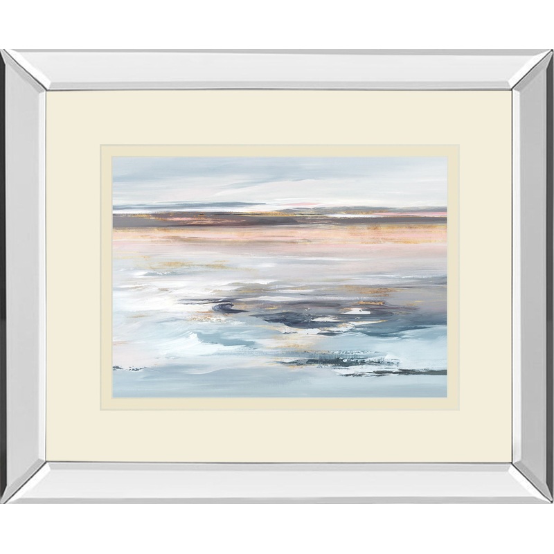 Beyond The Sea By Valeria Mravyan – Mirror Framed Print Wall Art – Pink