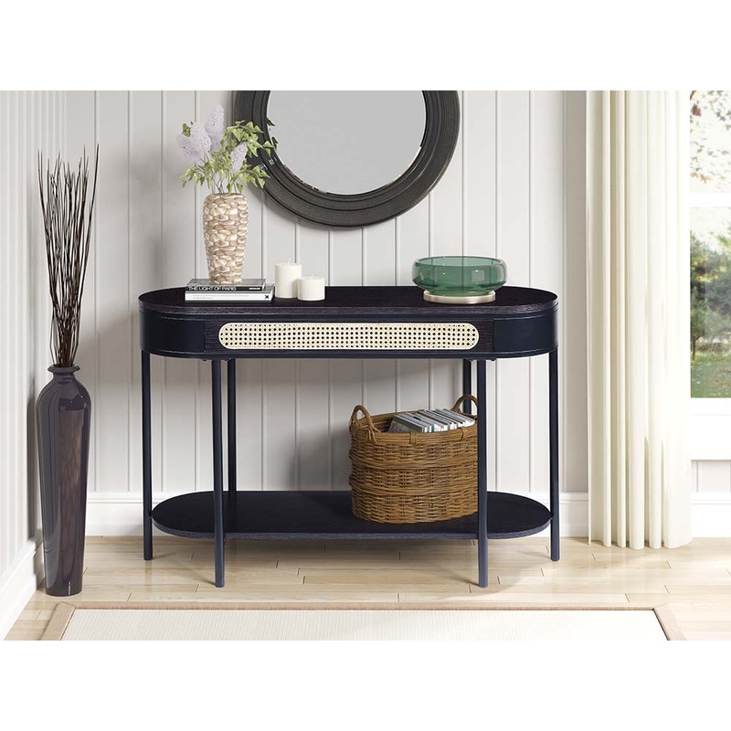 Colson – End Table – Black Finish – 30″