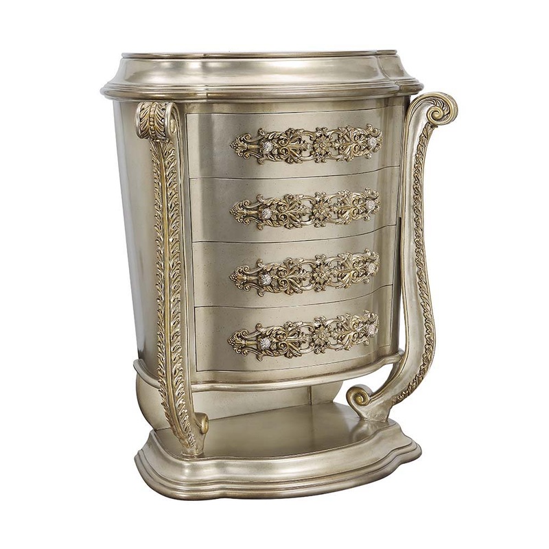 Danae – Chest – Champagne & Gold Finish