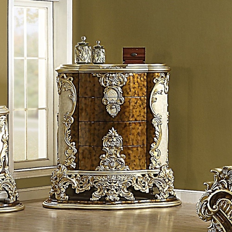 Desiderius – Chest – Antique Gold & Hand Painted Brown