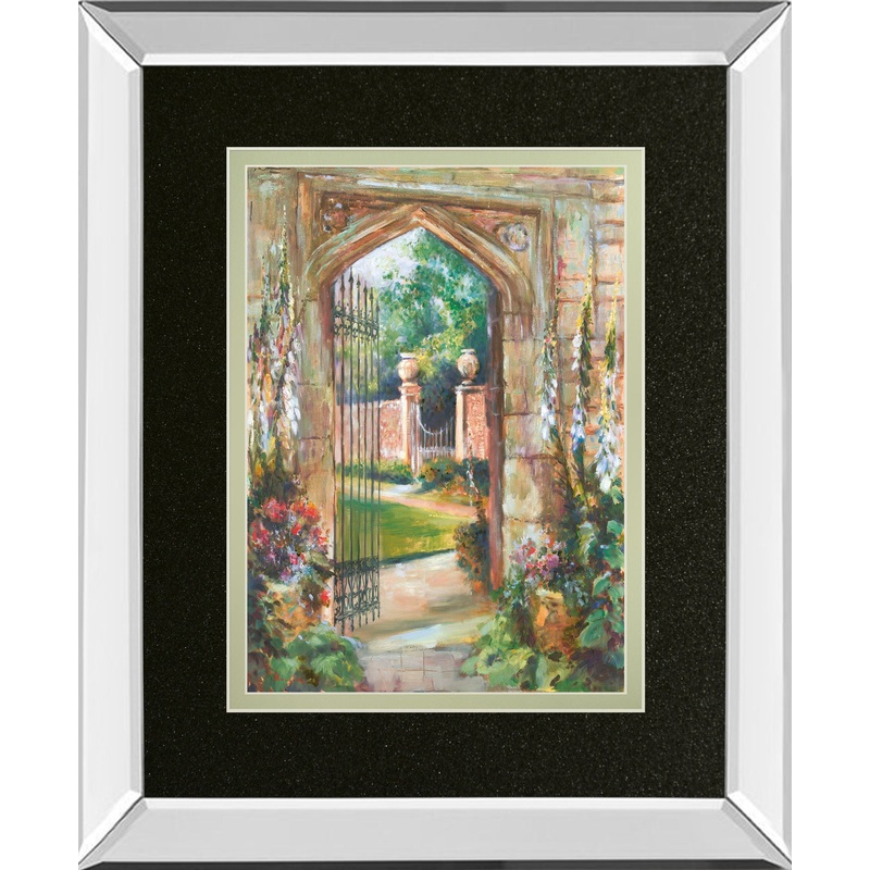 Invitation By Marysia – Mirror Framed Print Wall Art – Green