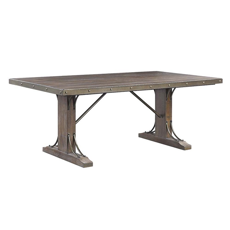 Raphaela – Dining Table – Weathered Cherry Finish