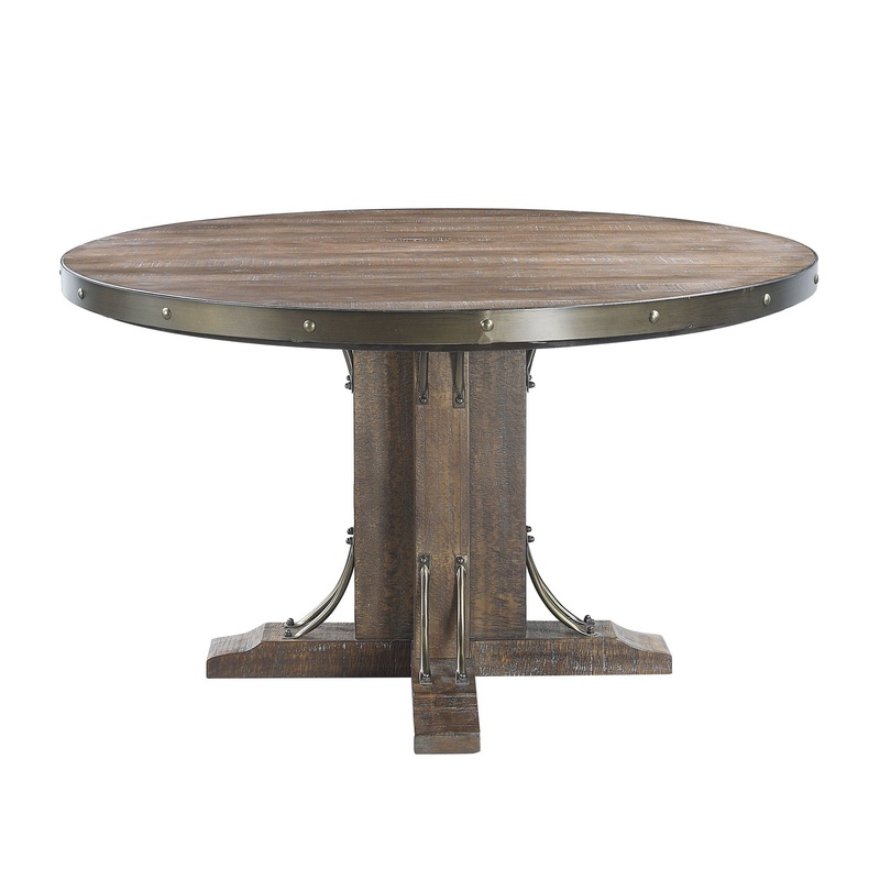 Raphaela – Dining Table – Weathered Cherry Finish – 30″