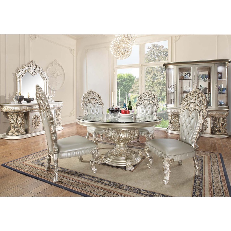 Sandoval – Dining Table – Champagne Finish