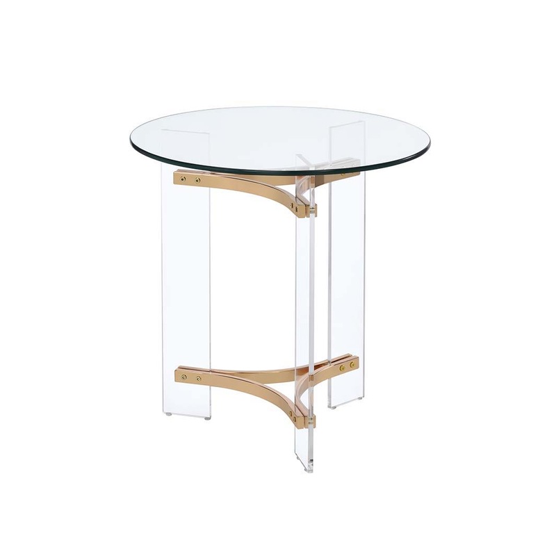Sosi – End Table – Gold Finish