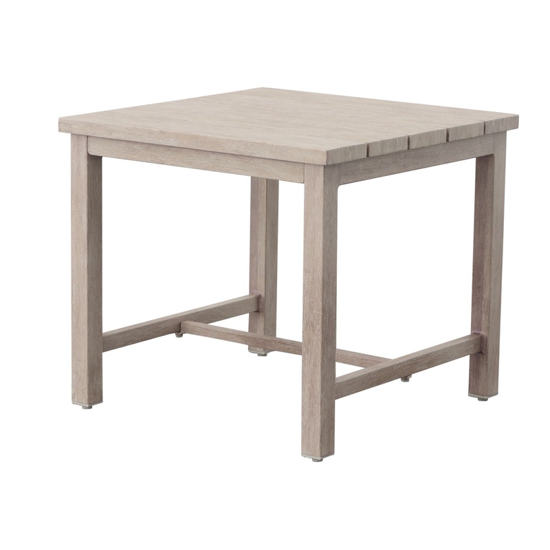 Blakely – Outdoor Aluminum End Table – White