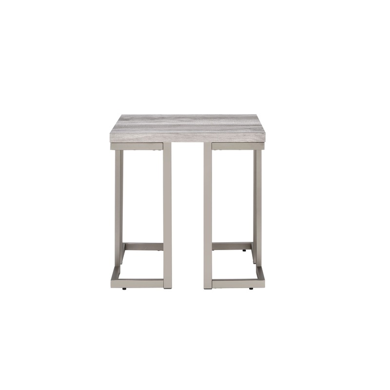 David – End Table – White