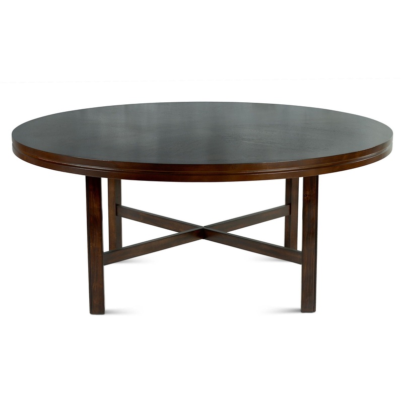 Hartford – Round Dining Table – Dark Brown