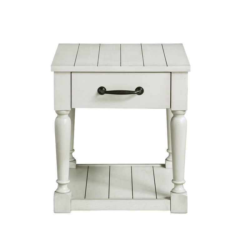 Hemingway – End Table – White