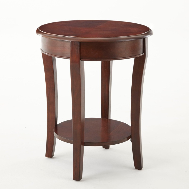 Troy – End Table 20″ Round – Brown