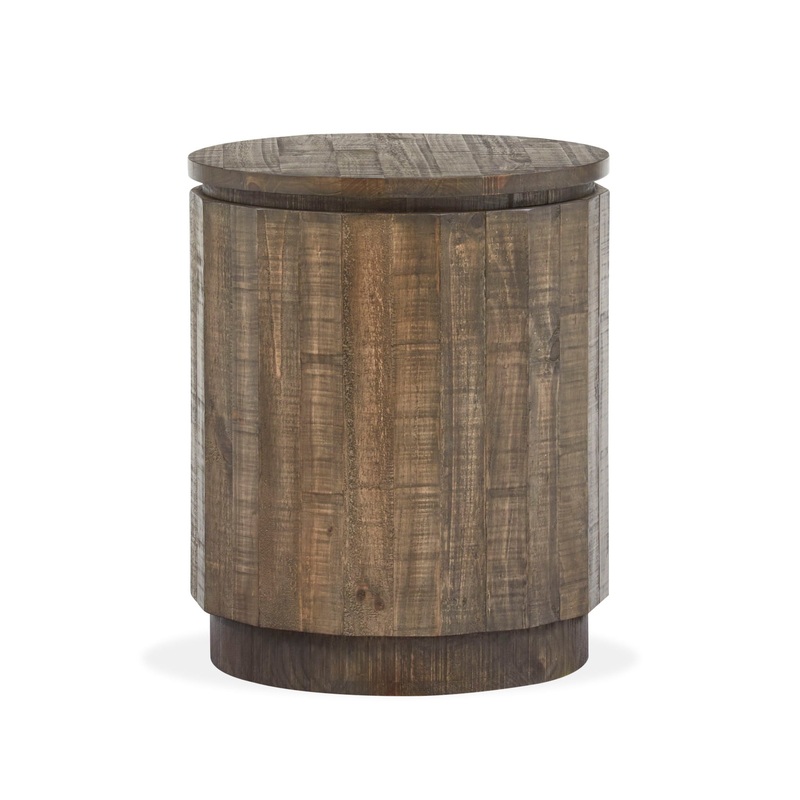 Baisden – Round Accent End Table – Tobacco
