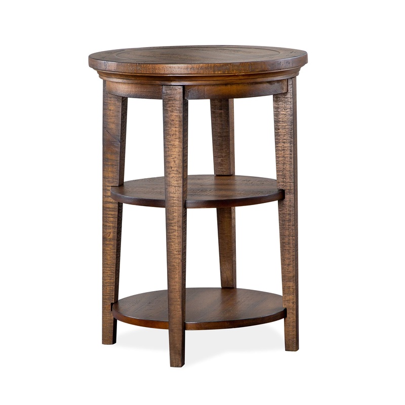 Bay Creek – Round Accent End Table – Toasted Nutmeg