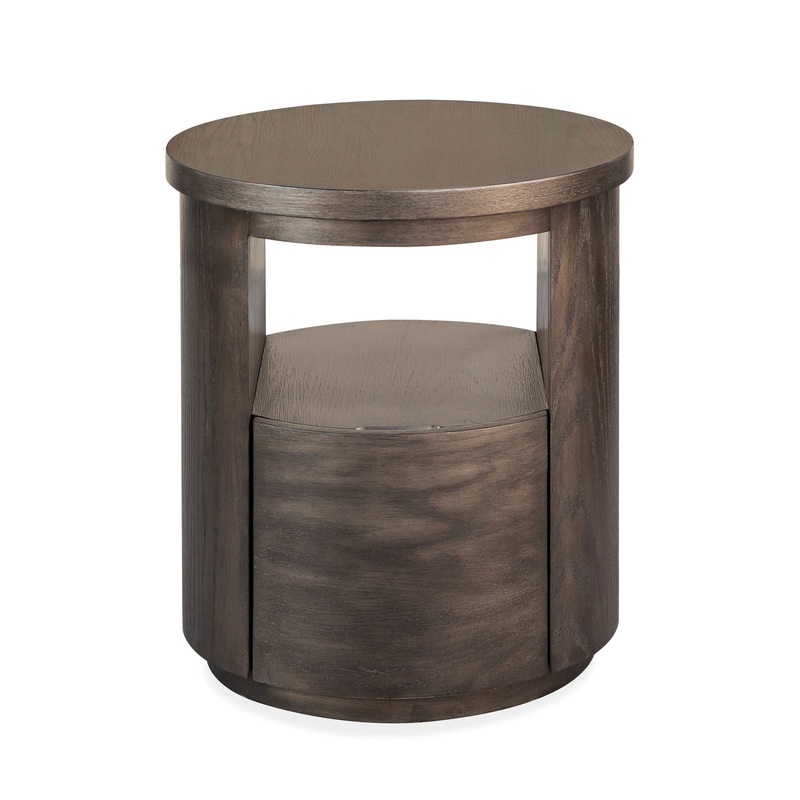Bosley – Round End Table – Coffee Bean