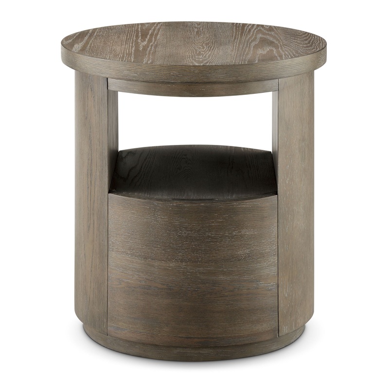 Bosley – Round End Table – Porpoise