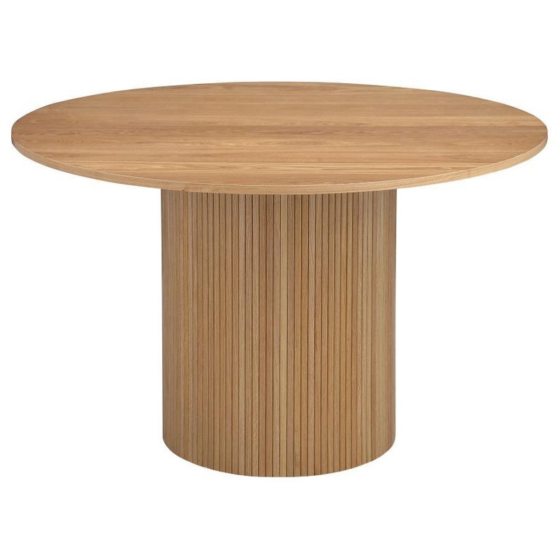 Bradbury – Round Wood Top Dining Table – Natural