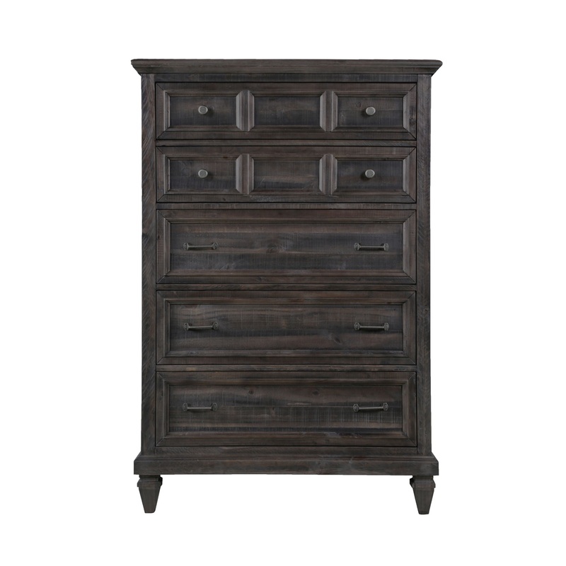 Calistoga – 5 Drawer Chest – Weathered Charcoal