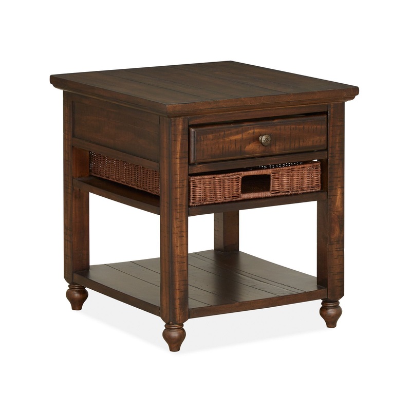 Cottage Lane – Wood Rectangular End Table – Coffee