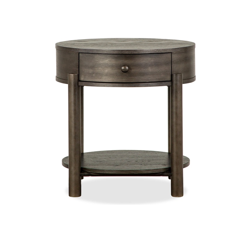 Hadleigh – Round End Table – Coffee Bean