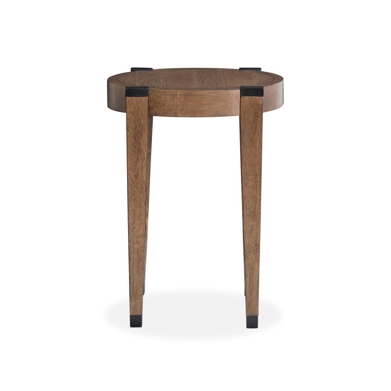 Kaysen – Round End Table – Dark Brown