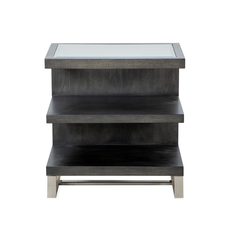 Langston – Rectangular End Table – Ebony