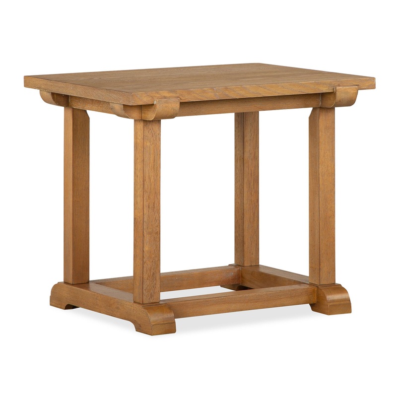 Lindon – Rectangular End Table – Belgian Wheat