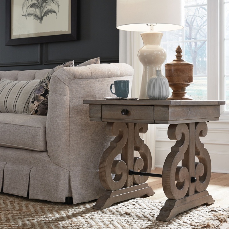 Tinley Park – Rectangular End Table – Dove Tail Grey